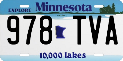 MN license plate 978TVA