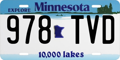 MN license plate 978TVD