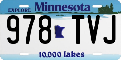 MN license plate 978TVJ