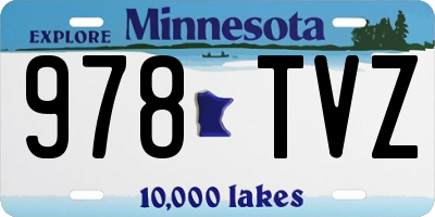 MN license plate 978TVZ