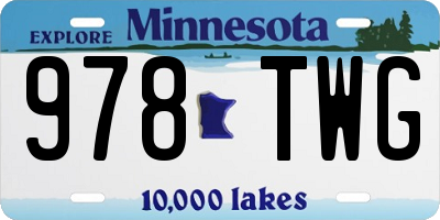 MN license plate 978TWG