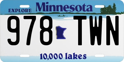 MN license plate 978TWN