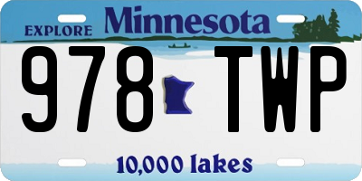 MN license plate 978TWP