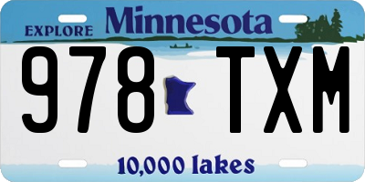 MN license plate 978TXM