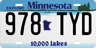 MN license plate 978TYD