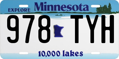 MN license plate 978TYH