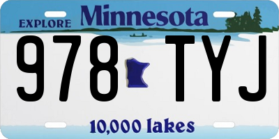 MN license plate 978TYJ