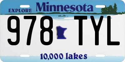 MN license plate 978TYL