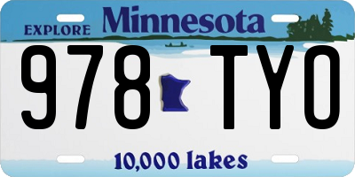MN license plate 978TYO