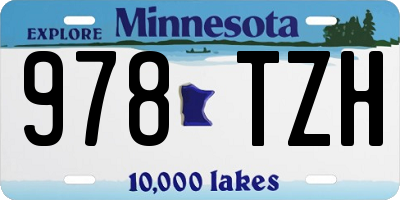 MN license plate 978TZH