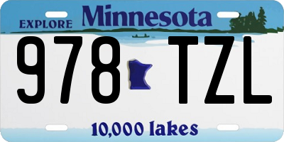 MN license plate 978TZL