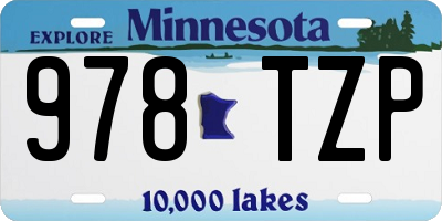 MN license plate 978TZP