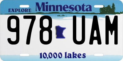 MN license plate 978UAM