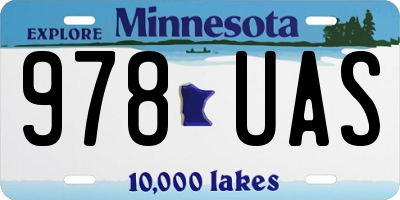 MN license plate 978UAS