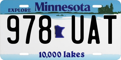 MN license plate 978UAT