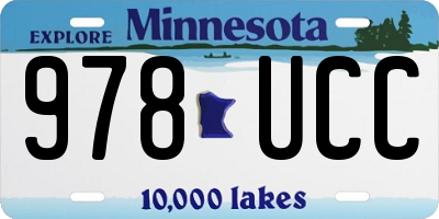 MN license plate 978UCC