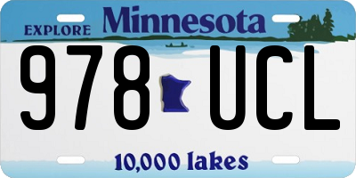 MN license plate 978UCL
