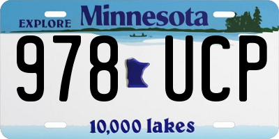 MN license plate 978UCP