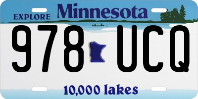 MN license plate 978UCQ