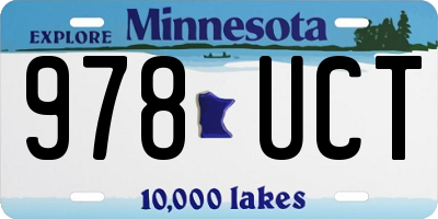 MN license plate 978UCT