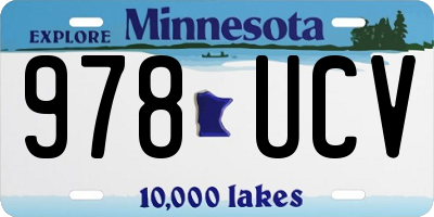 MN license plate 978UCV