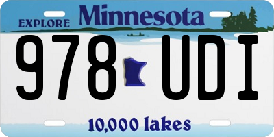 MN license plate 978UDI