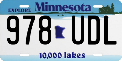 MN license plate 978UDL