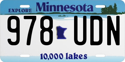 MN license plate 978UDN
