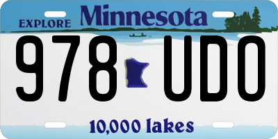 MN license plate 978UDO