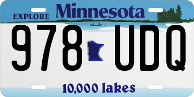 MN license plate 978UDQ