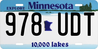 MN license plate 978UDT