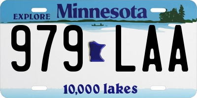 MN license plate 979LAA