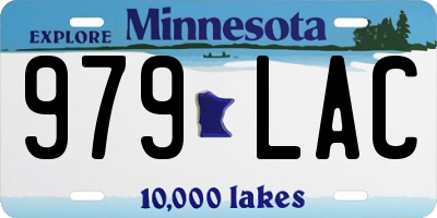 MN license plate 979LAC