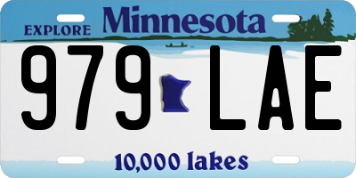 MN license plate 979LAE