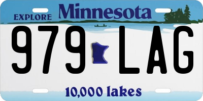 MN license plate 979LAG