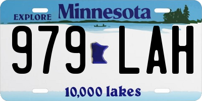 MN license plate 979LAH