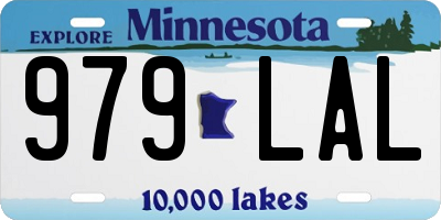 MN license plate 979LAL