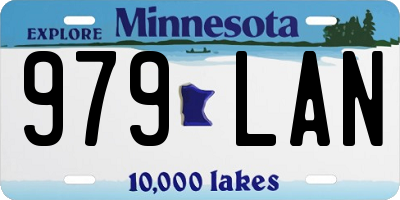 MN license plate 979LAN