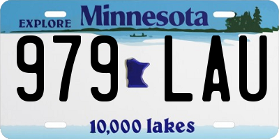 MN license plate 979LAU