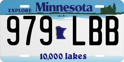 MN license plate 979LBB