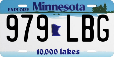MN license plate 979LBG