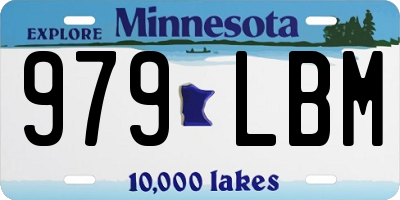 MN license plate 979LBM