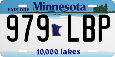 MN license plate 979LBP