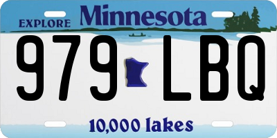 MN license plate 979LBQ