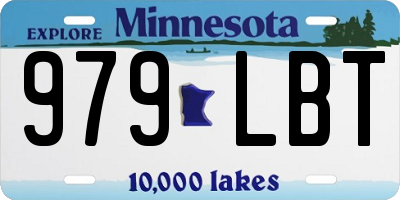 MN license plate 979LBT