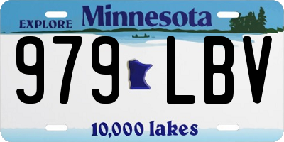 MN license plate 979LBV