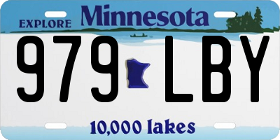 MN license plate 979LBY