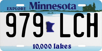 MN license plate 979LCH