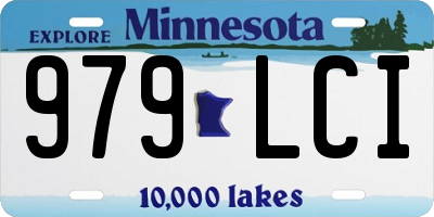 MN license plate 979LCI