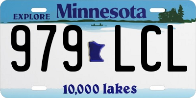 MN license plate 979LCL